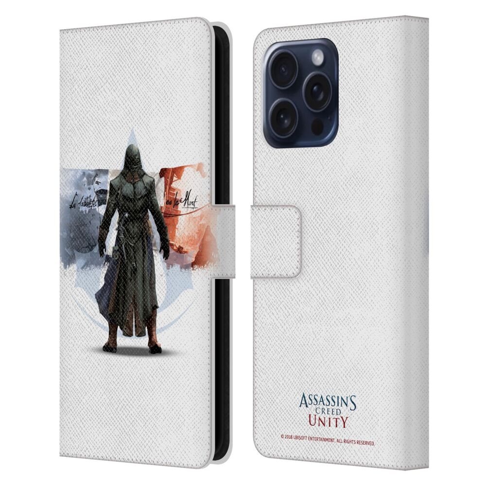 ASSASSINS CREED アサシンクリード - Unity Character Art / La Libert? Ou La Mort 2 レザー手帳型 / Apple iPhoneケース - PGS